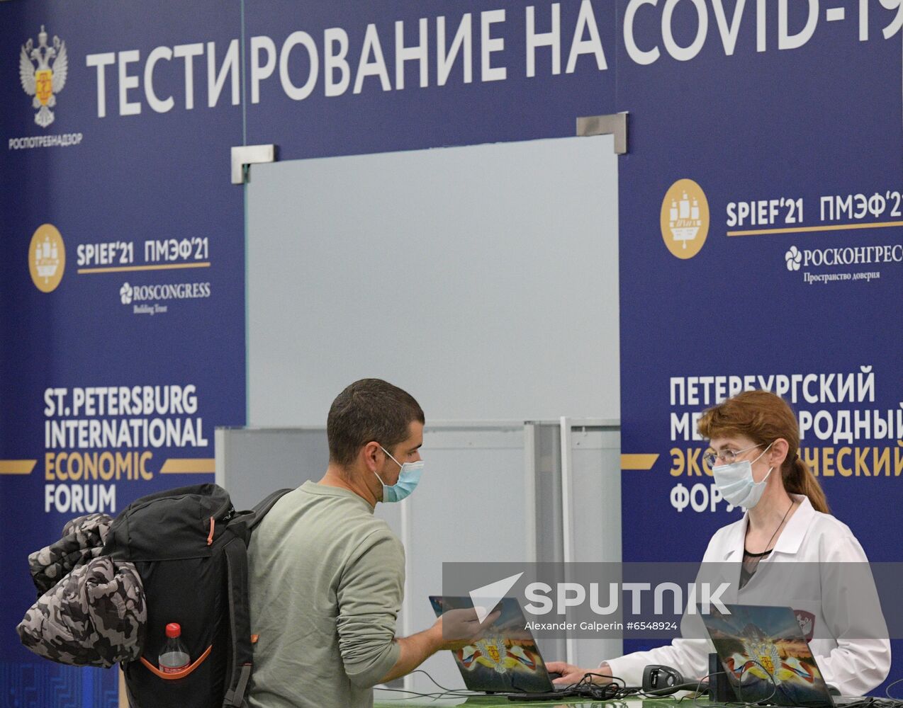 Russia St.Petersburg Economic Forum Preparations