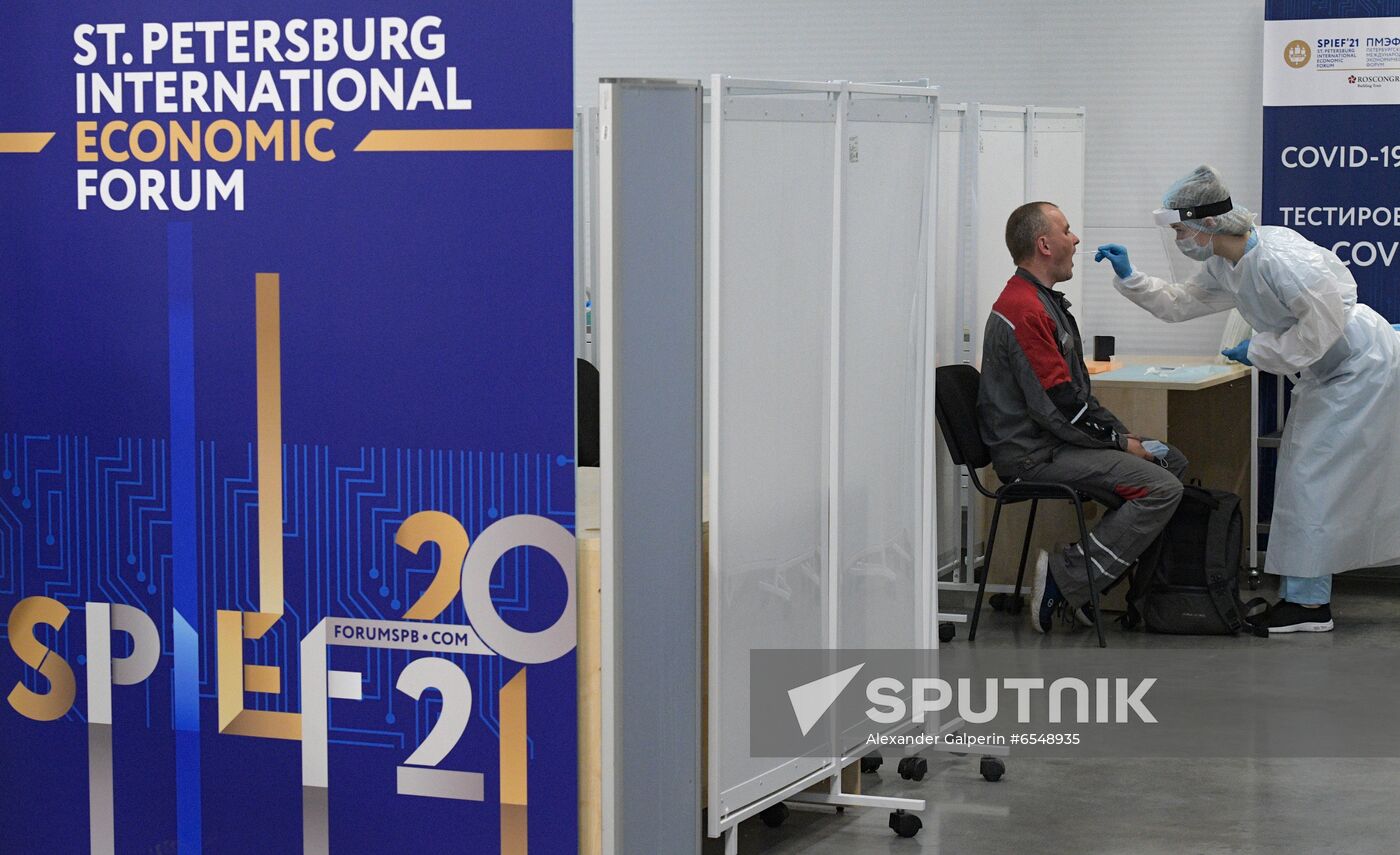 Russia St.Petersburg Economic Forum Preparations