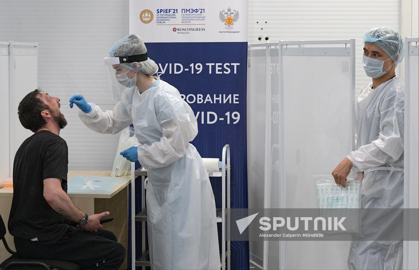 Russia St.Petersburg Economic Forum Preparations