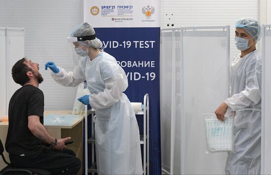 Russia St.Petersburg Economic Forum Preparations
