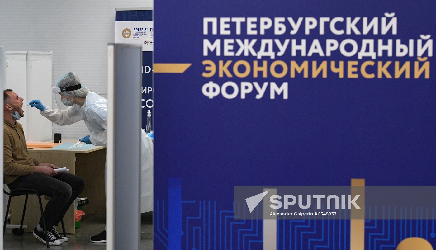 Russia St.Petersburg Economic Forum Preparations