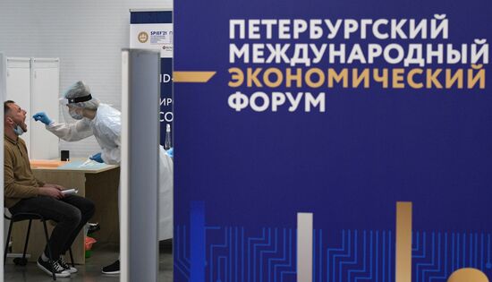 Russia St.Petersburg Economic Forum Preparations
