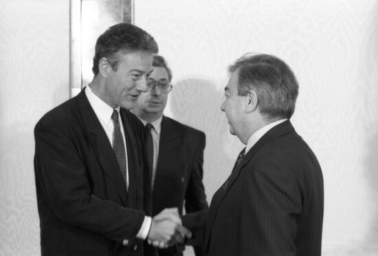 Federal Republic of Germany Bundesrat Speaker Bjorn Engholm in USSR