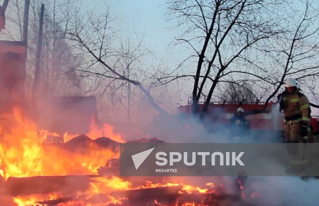 Russia Village Fire