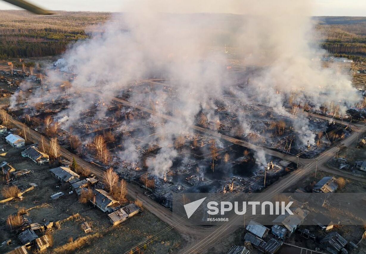 Russia Village Fire