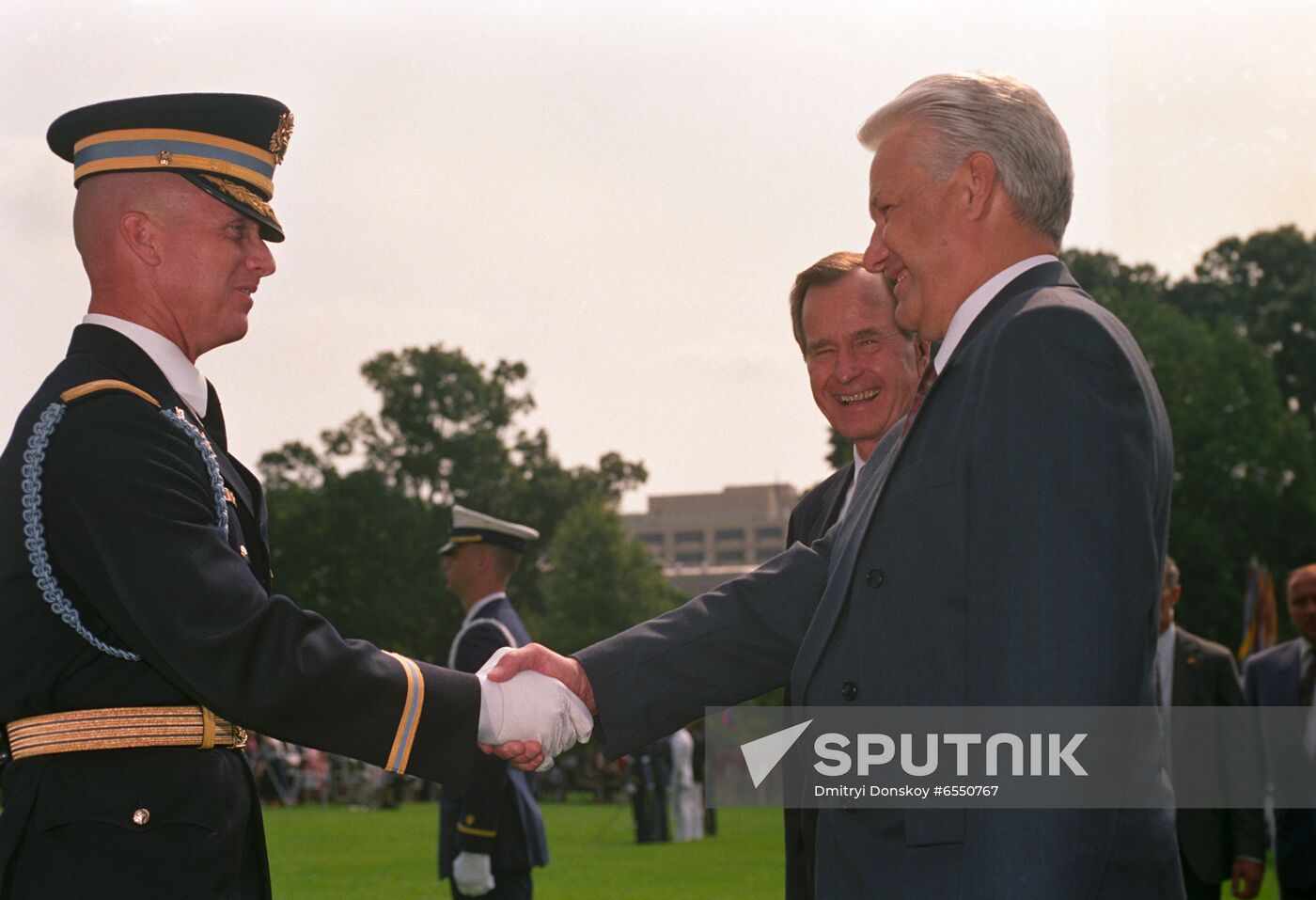 Russian President Boris Yeltsin's official visit to USA