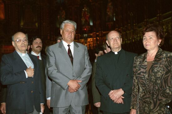 Russian President Boris Yeltsin's official visit to Canada