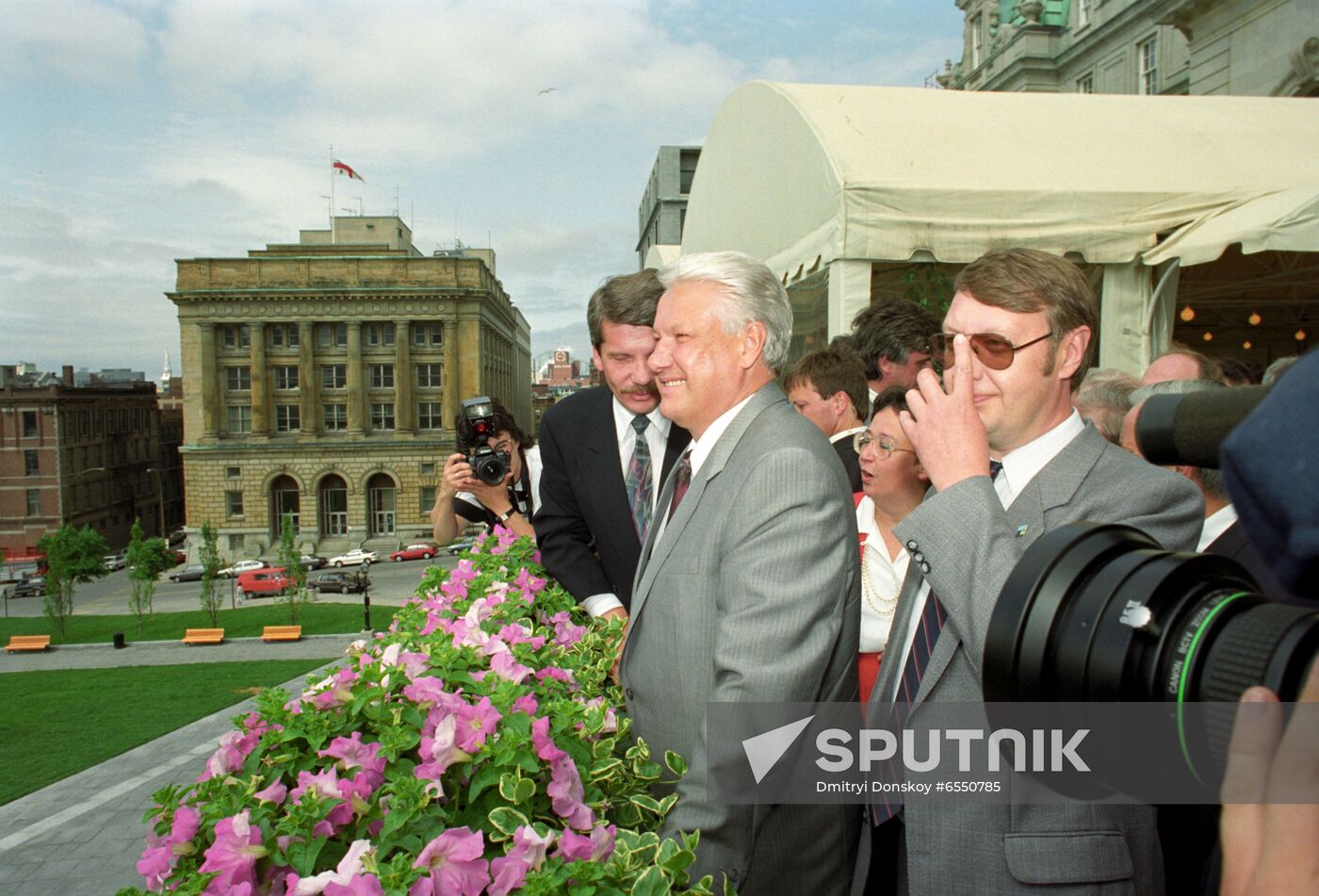 Russian President Boris Yeltsin's official visit to Canada