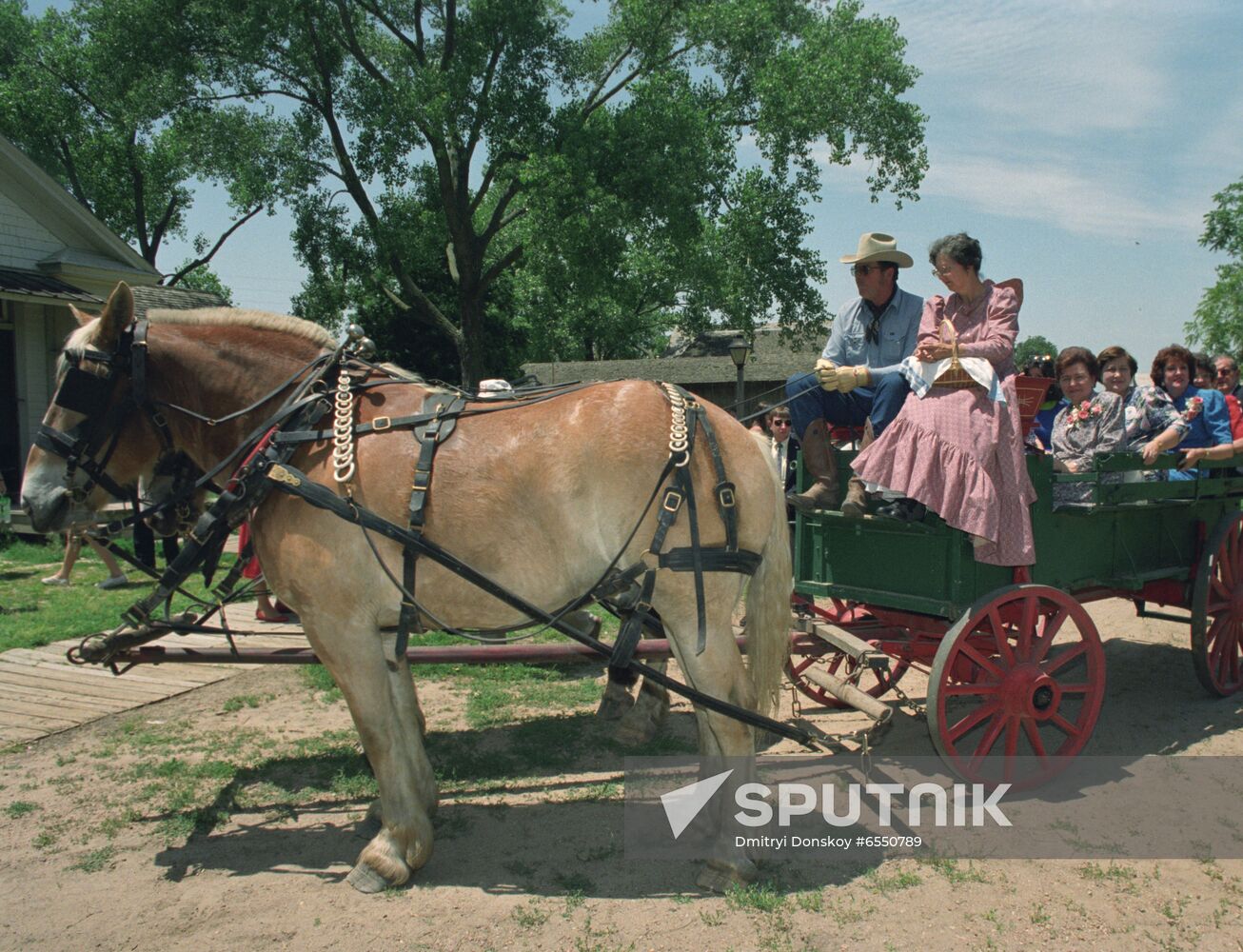 Russian President Boris Yeltsin's official visit to USA