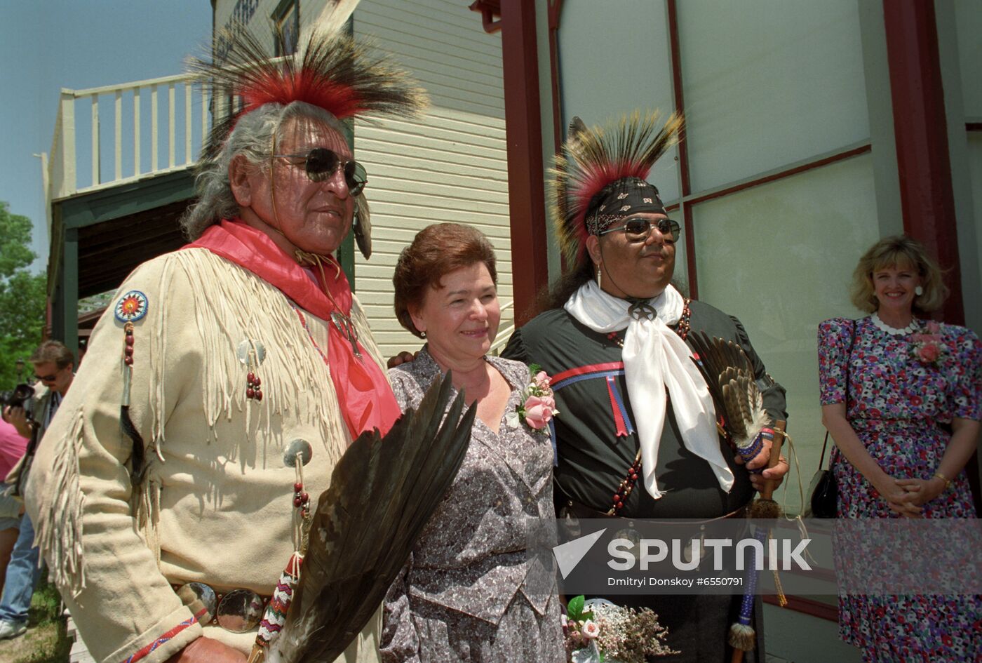 Russian President Boris Yeltsin's official visit to USA