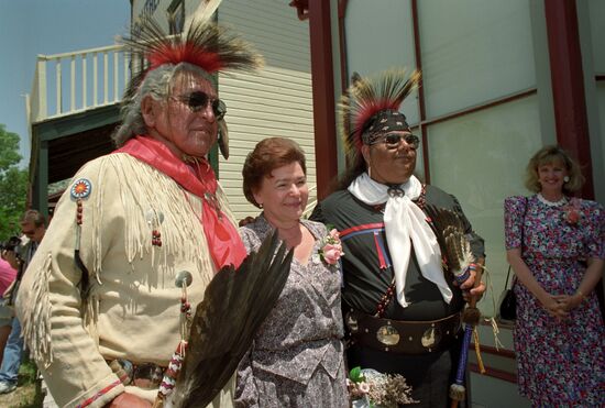 Russian President Boris Yeltsin's official visit to USA