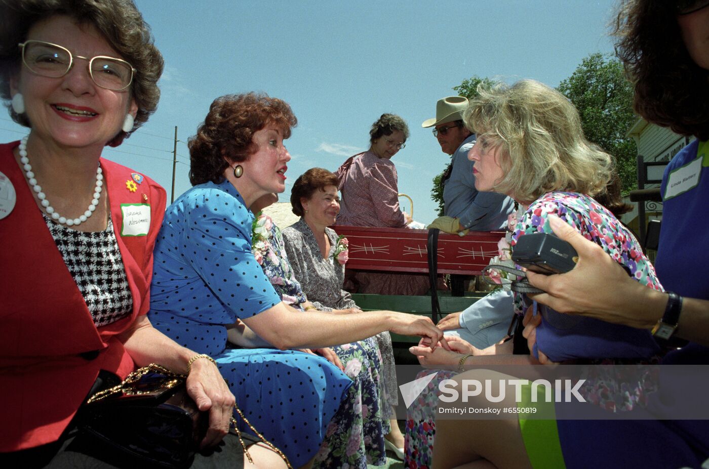 Russian President Boris Yeltsin's official visit to USA