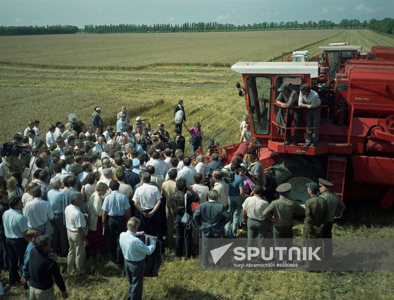 Russian President Boris Yeltsin's working trip to Krasnodar Region