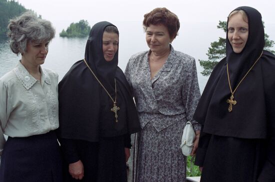 Russian President Boris Yeltsin's working trip to Karelia