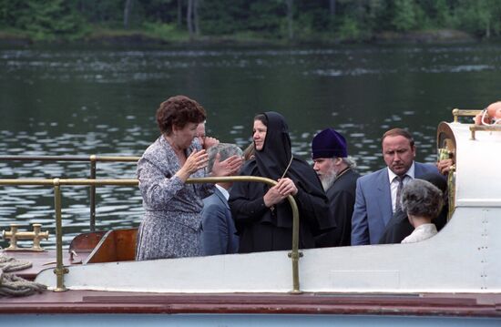 Russian President Boris Yeltsin's working trip to Karelia