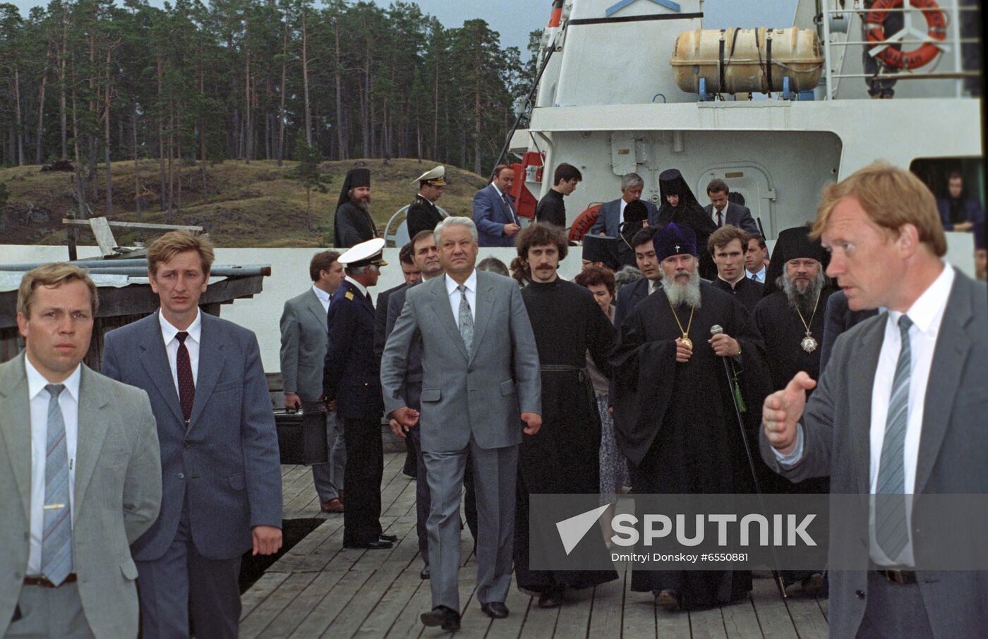 Russian President Boris Yeltsin's working trip to Karelia