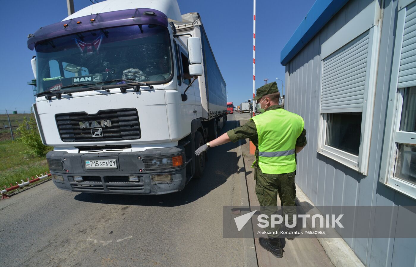 Russia Kazakhstan Border Guards