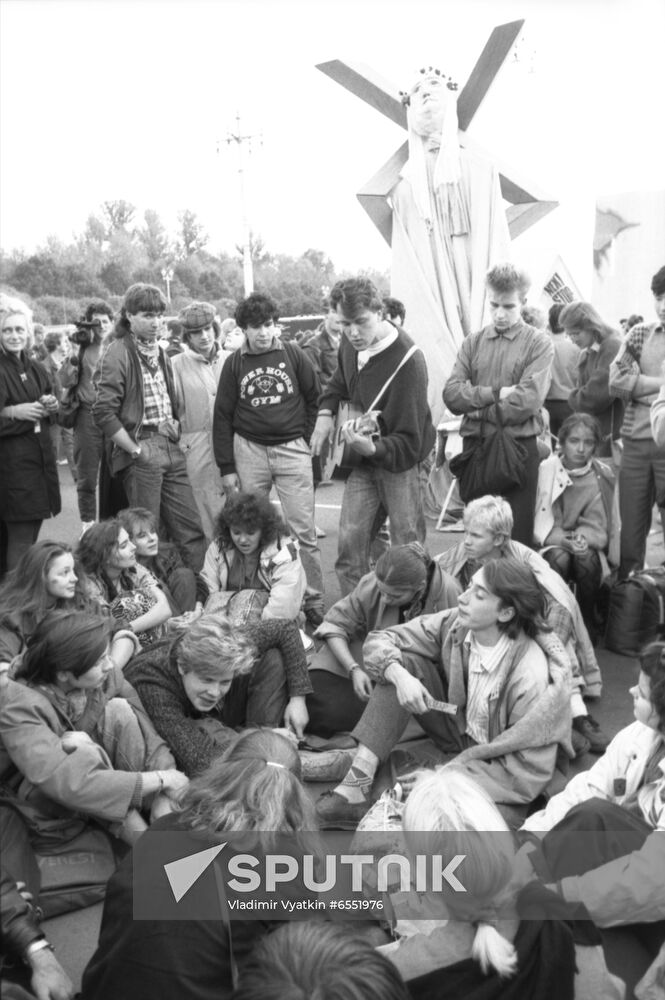 Activists of Next Stop Sovjet movement (Denmark)