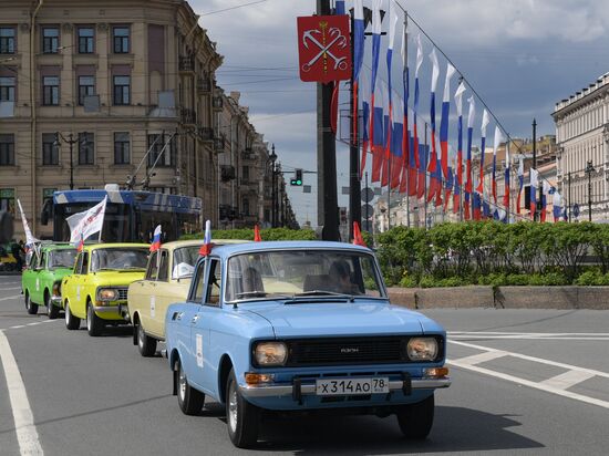 Russia Retro Cars Parade