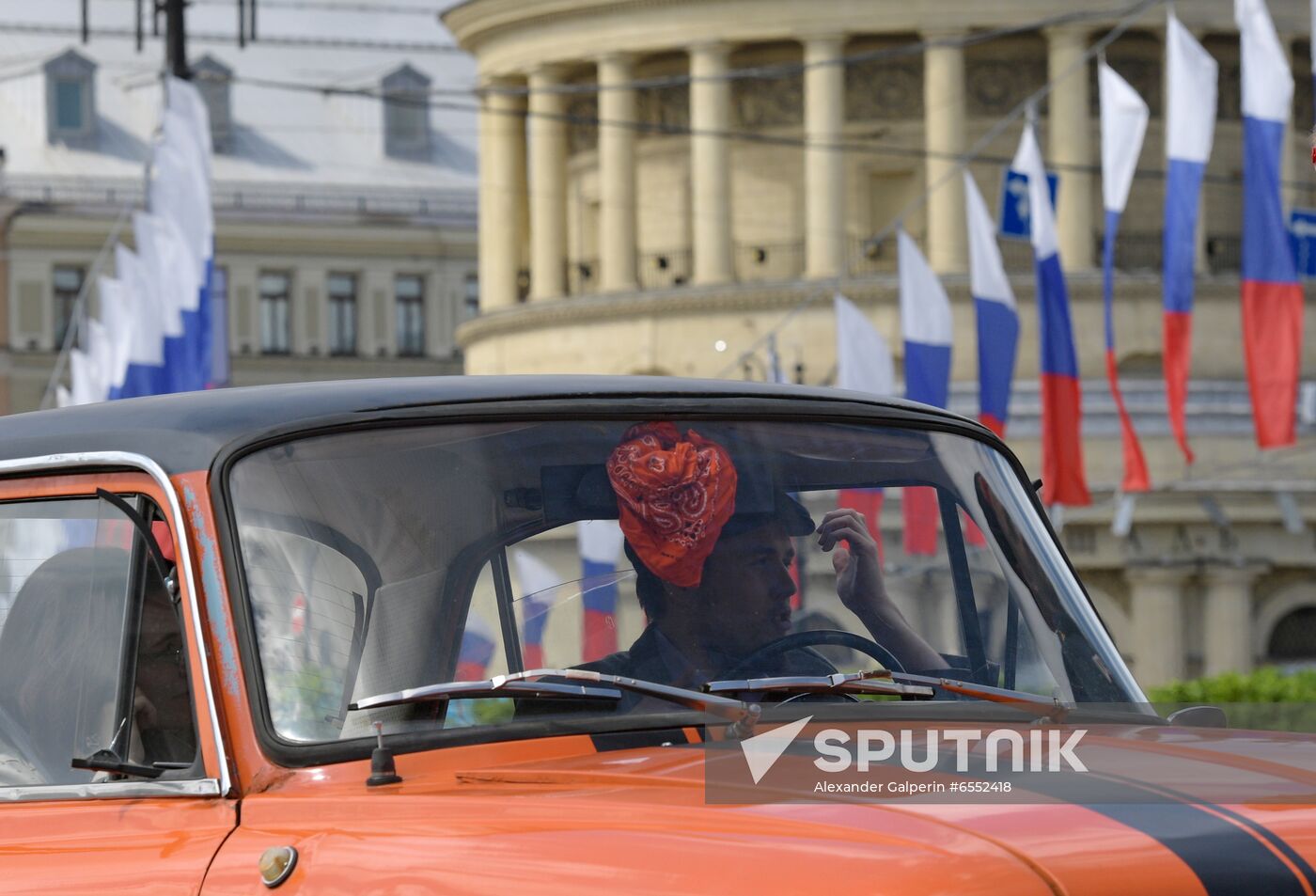 Russia Retro Cars Parade