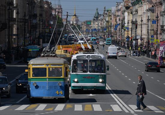 Russia Retro Cars Parade