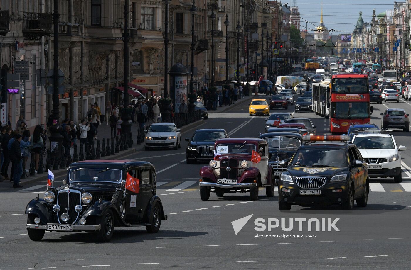 Russia Retro Cars Parade