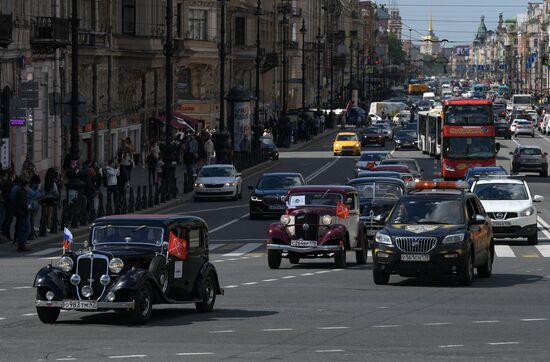 Russia Retro Cars Parade