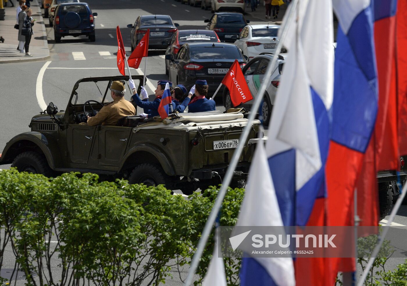 Russia Retro Cars Parade