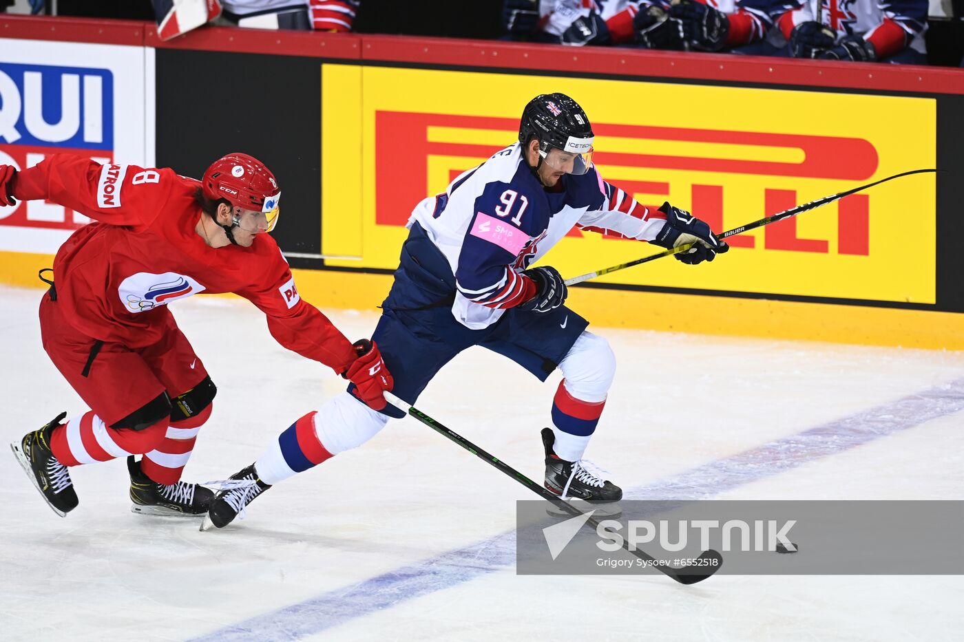 Latvia Ice Hockey Worlds Great Britain - Russia