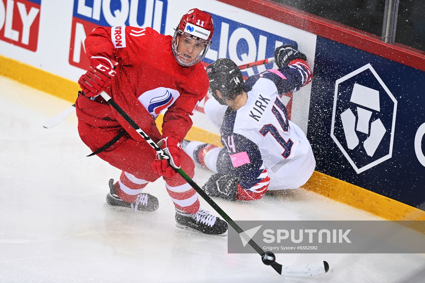 Latvia Ice Hockey Worlds Great Britain - Russia