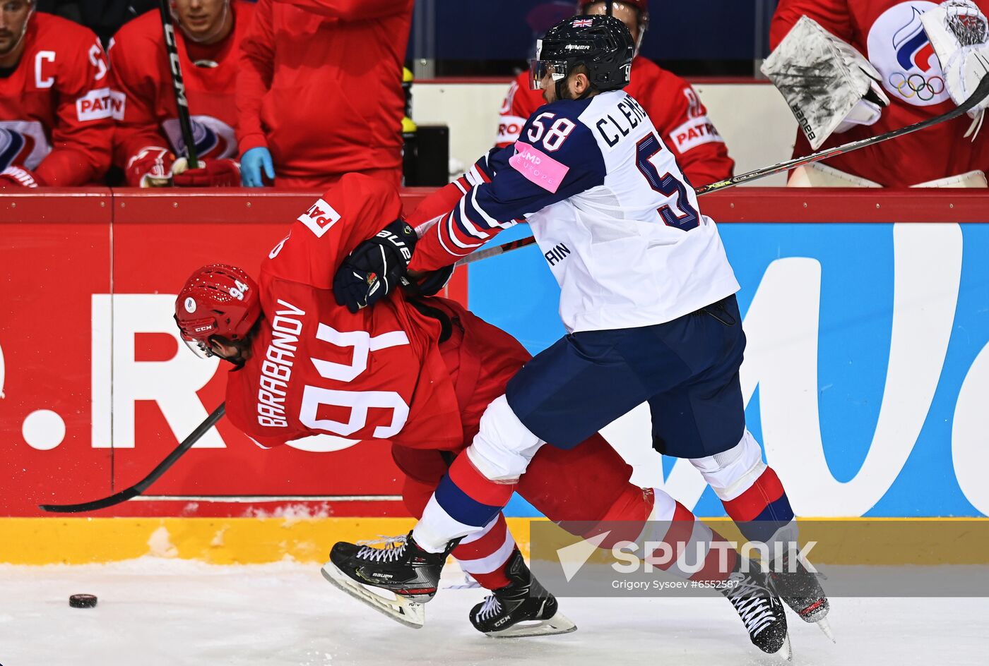 Latvia Ice Hockey Worlds Great Britain - Russia