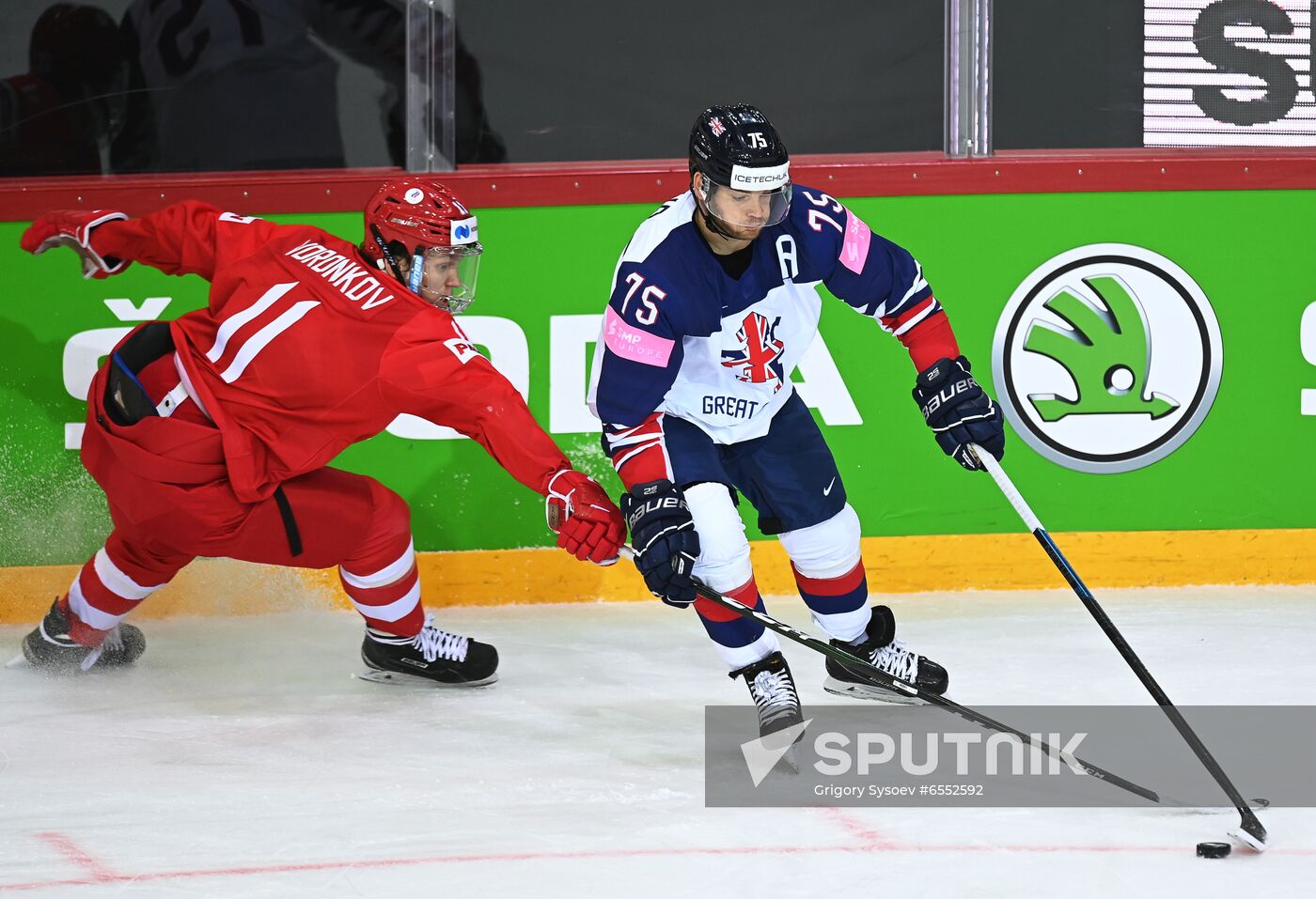Latvia Ice Hockey Worlds Great Britain - Russia