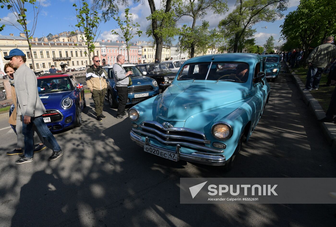 Russia Retro Cars Parade