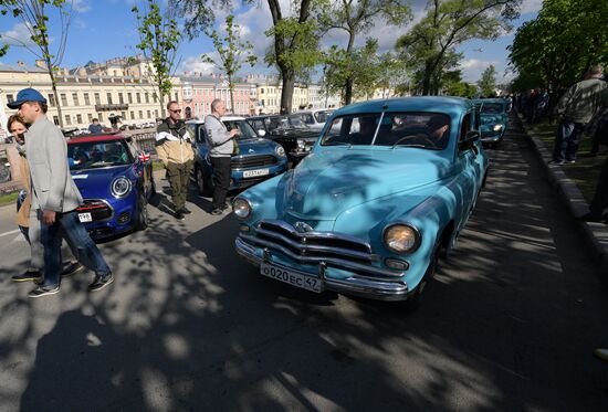 Russia Retro Cars Parade