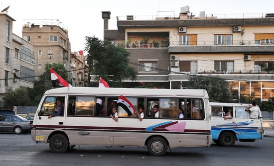Syria President Supporters Rally