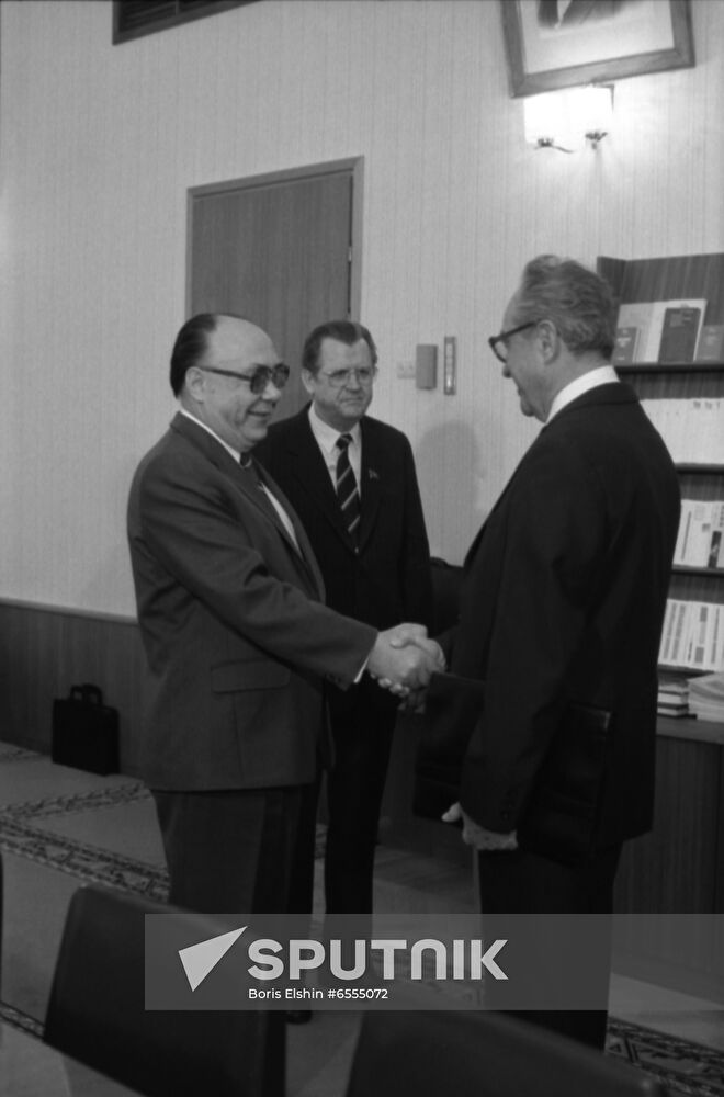 Chair of Czech National Council Josef Kempny in USSR