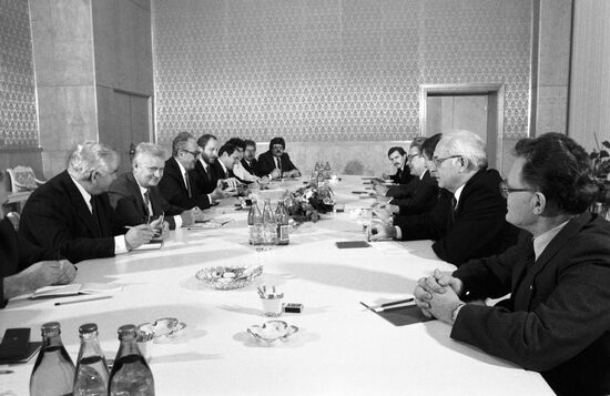 Chair of Czech National Council Josef Kempny in USSR