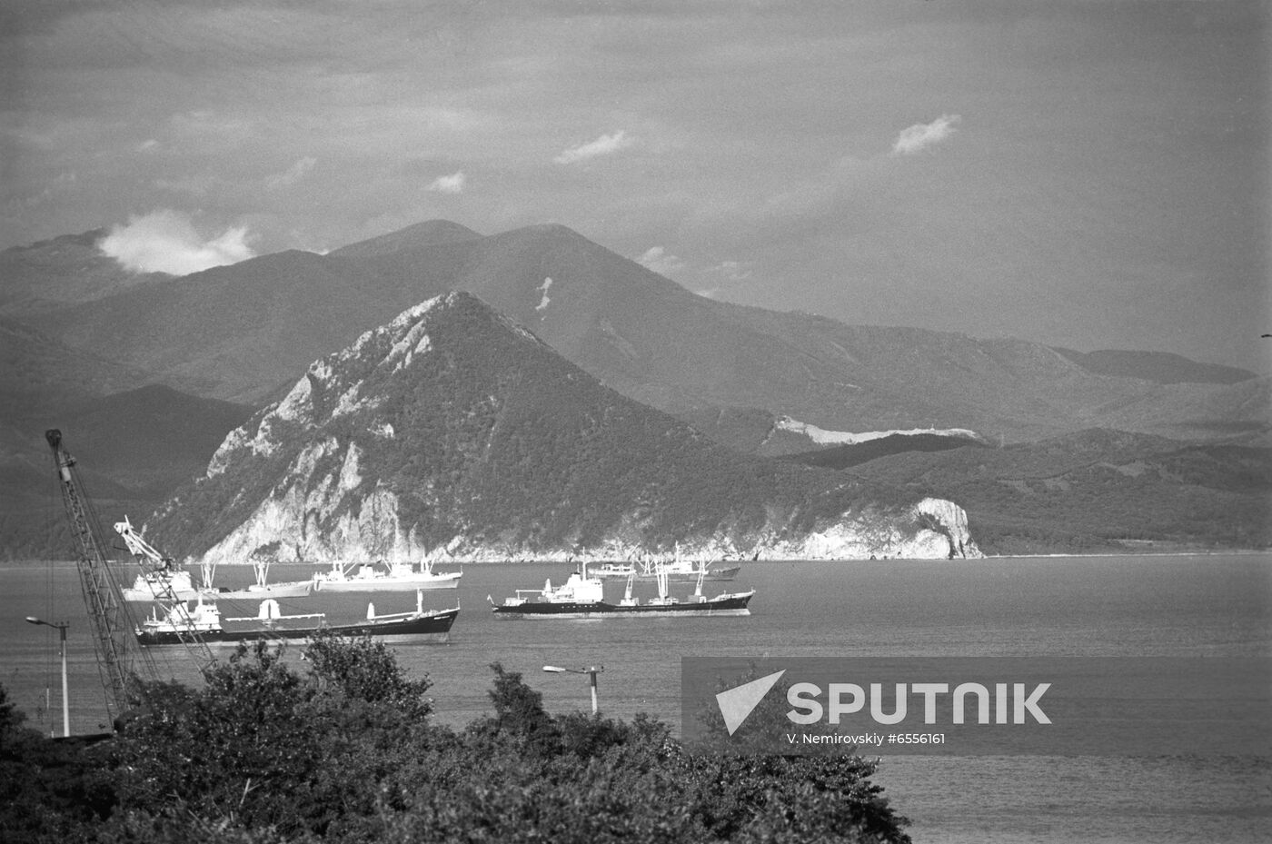 Ships at Nakhodka port road-stead