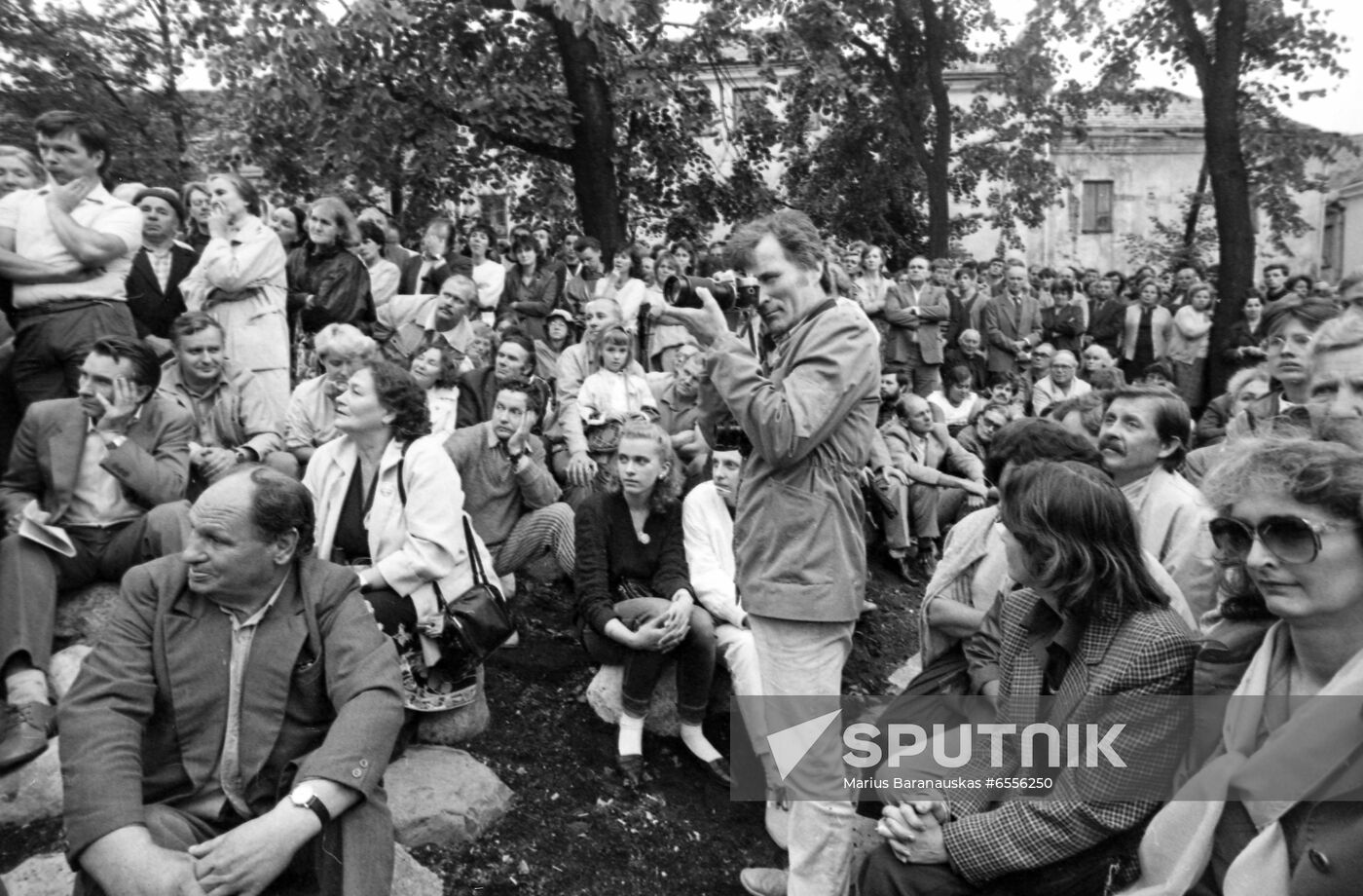 Sajudis political organization holds rally