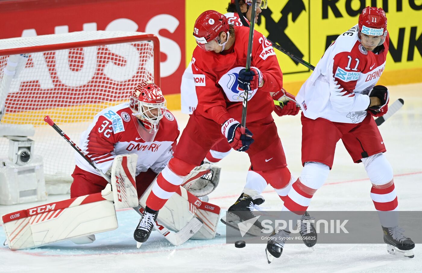Latvia Ice Hockey Worlds Russia - Denmark