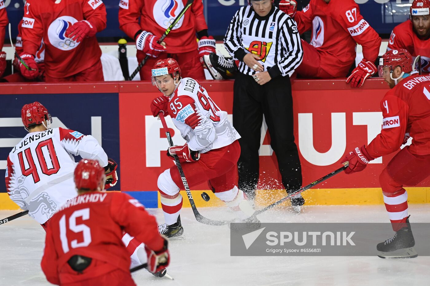 Latvia Ice Hockey Worlds Russia - Denmark