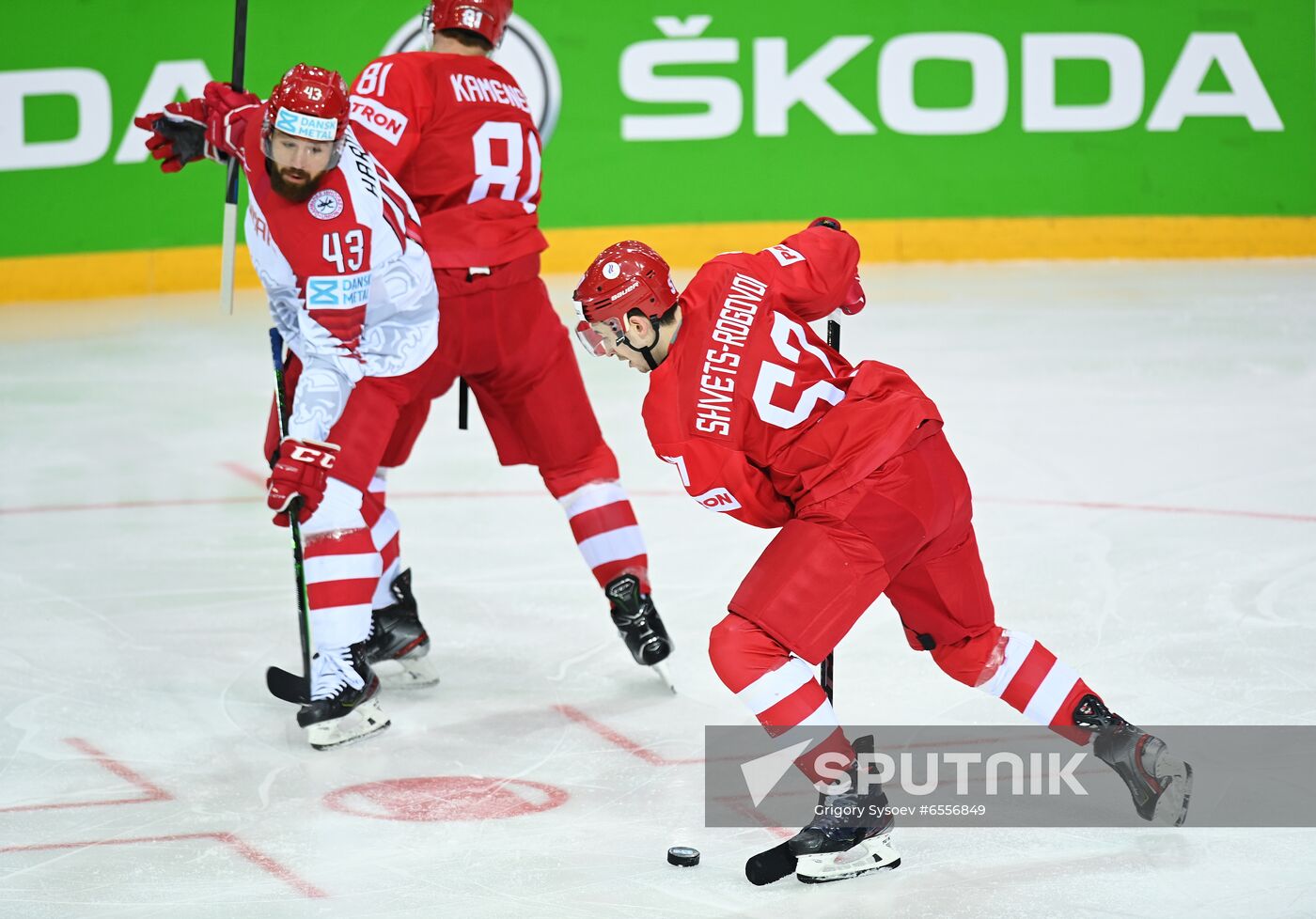 Latvia Ice Hockey Worlds Russia - Denmark
