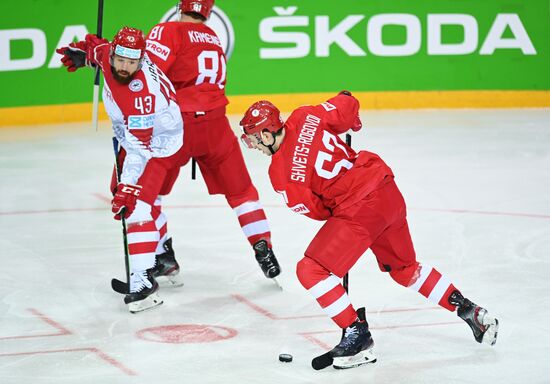 Latvia Ice Hockey Worlds Russia - Denmark