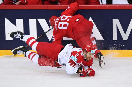 Latvia Ice Hockey Worlds Russia - Denmark