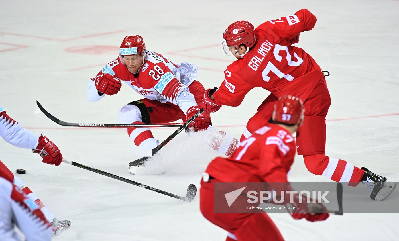 Latvia Ice Hockey Worlds Russia - Denmark
