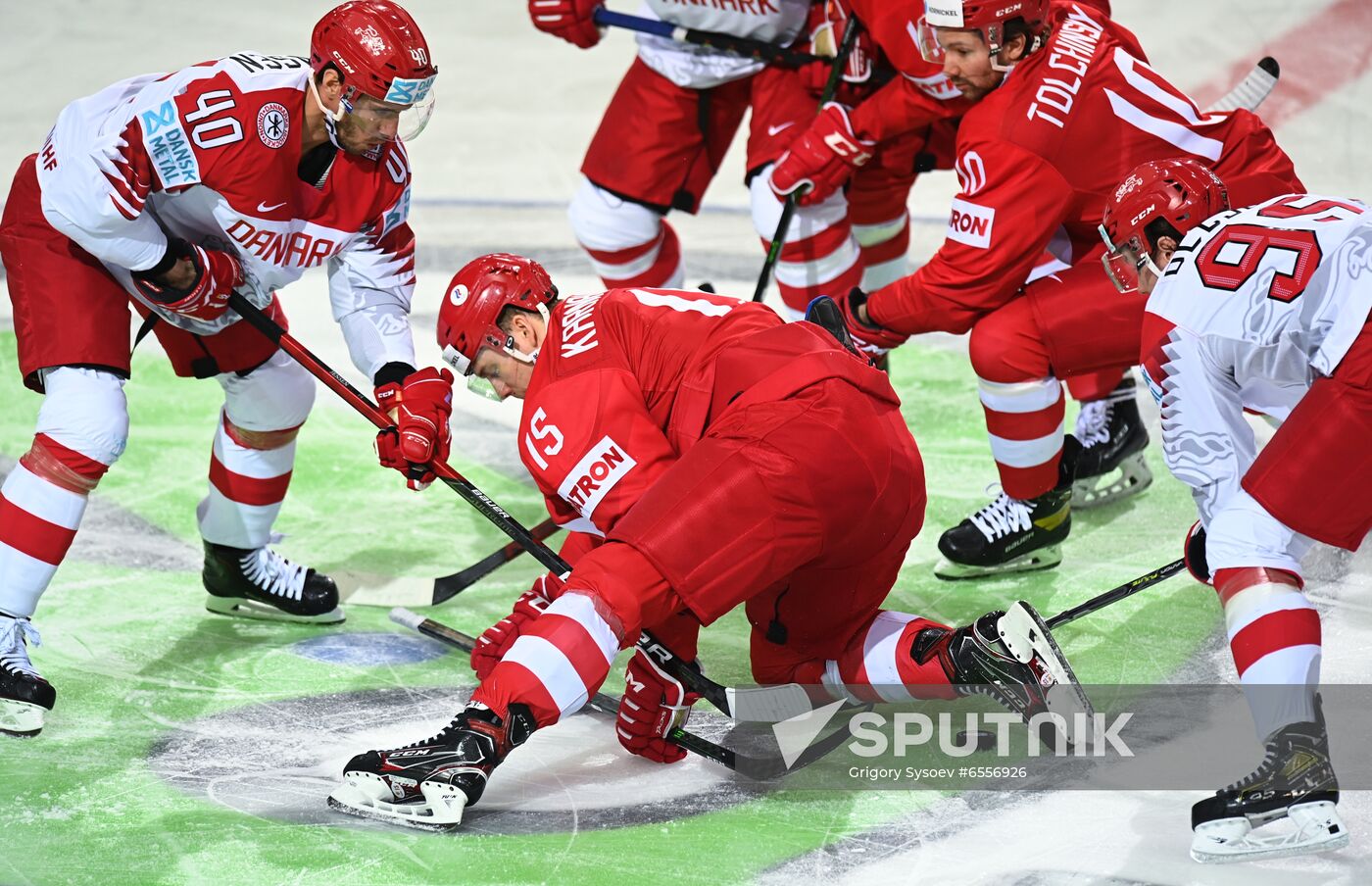 Latvia Ice Hockey Worlds Russia - Denmark