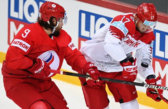 Latvia Ice Hockey Worlds Russia - Denmark