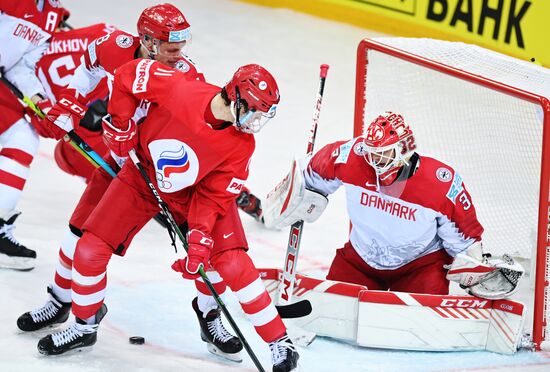 Latvia Ice Hockey Worlds Russia - Denmark
