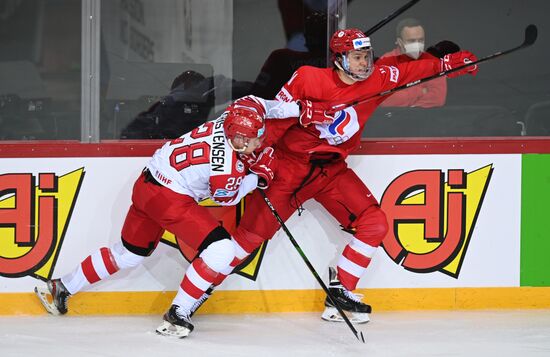 Latvia Ice Hockey Worlds Russia - Denmark