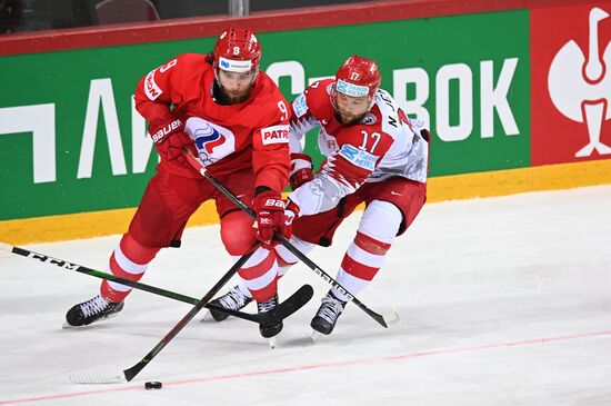 Latvia Ice Hockey Worlds Russia - Denmark